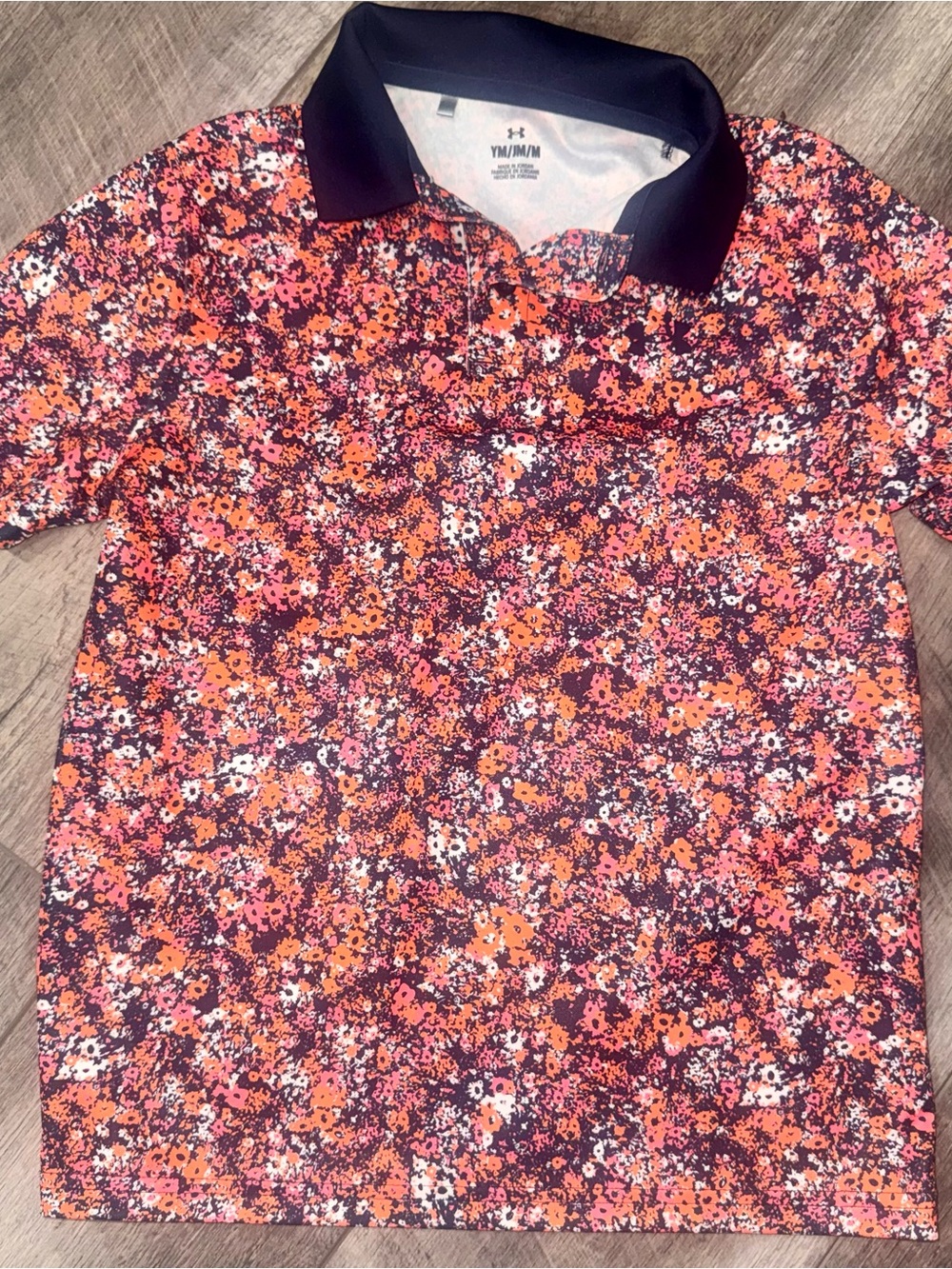 Under Armour Youth Floral Tech Polo